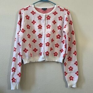 Wild Fable Cropped Floral Cardigan
